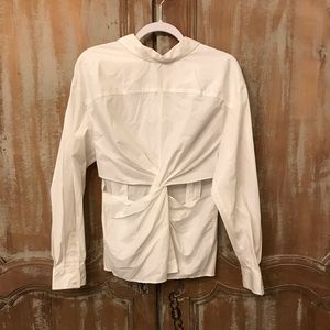 Zara White Blouse, NWT, US large